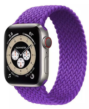 Apple Watch gevlochten solo loop - zeeblauw