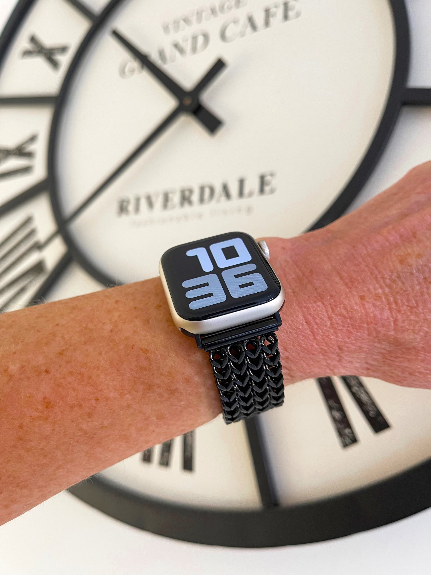 Apple Watch visgraat bandje - zwart