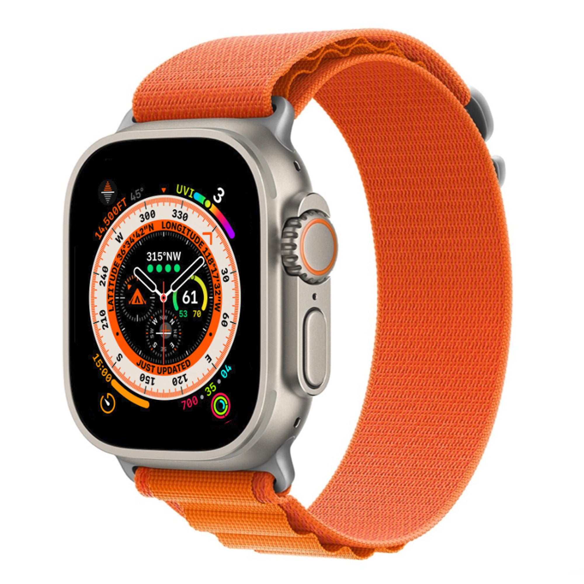 Apple Watch nylon alpine band - oranje