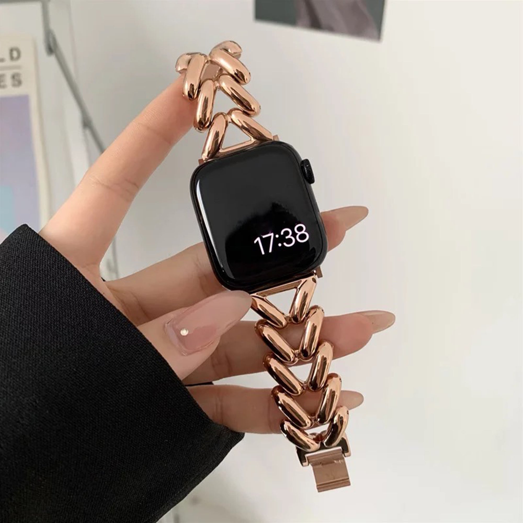 Apple Watch V bandje - rosé