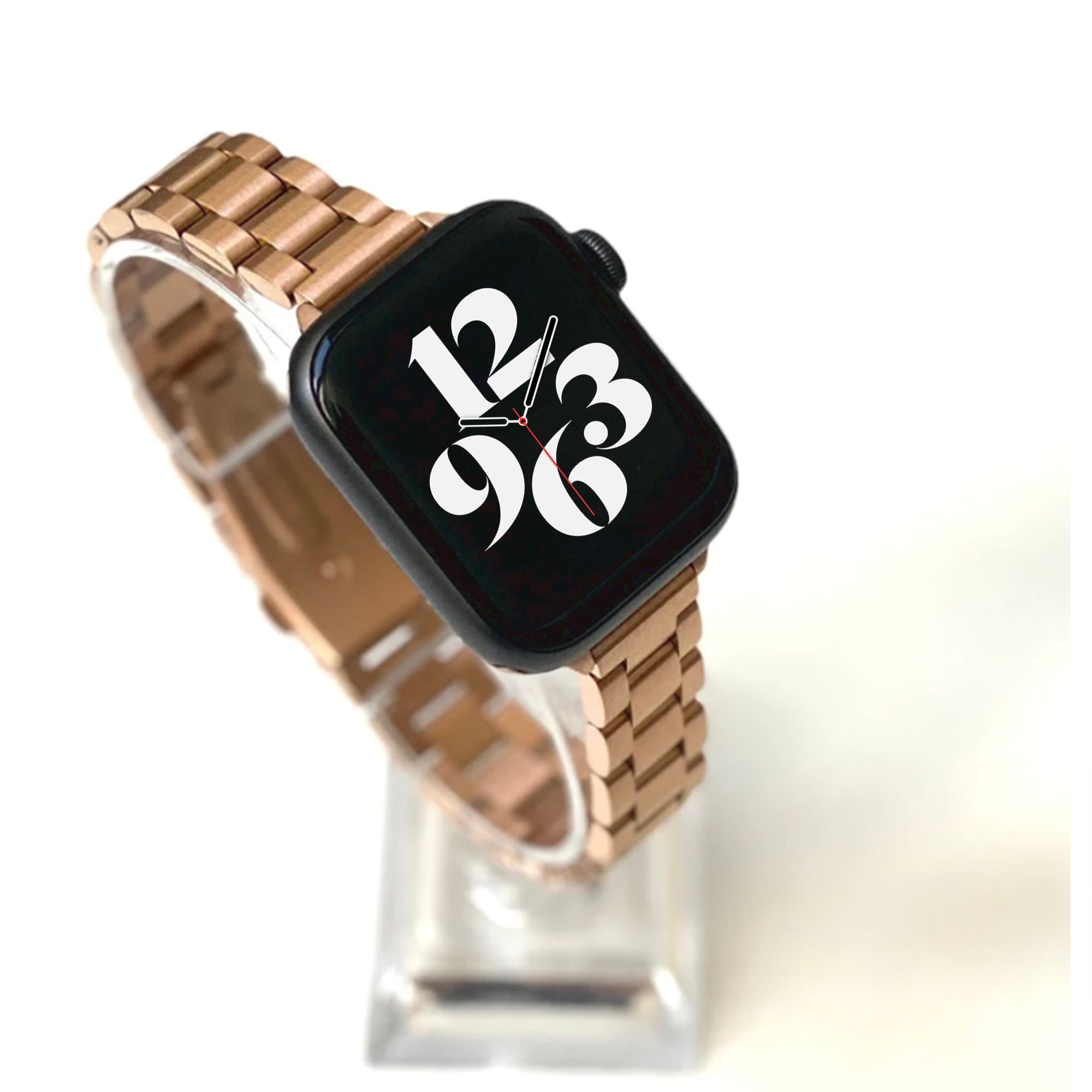 Apple Watch Stahlgliederarmband schlank – Rosé
