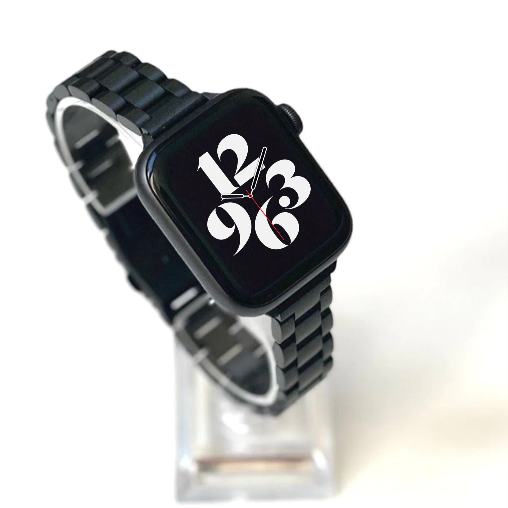 Apple Watch Stahlgliederarmband schlank – Schwarz