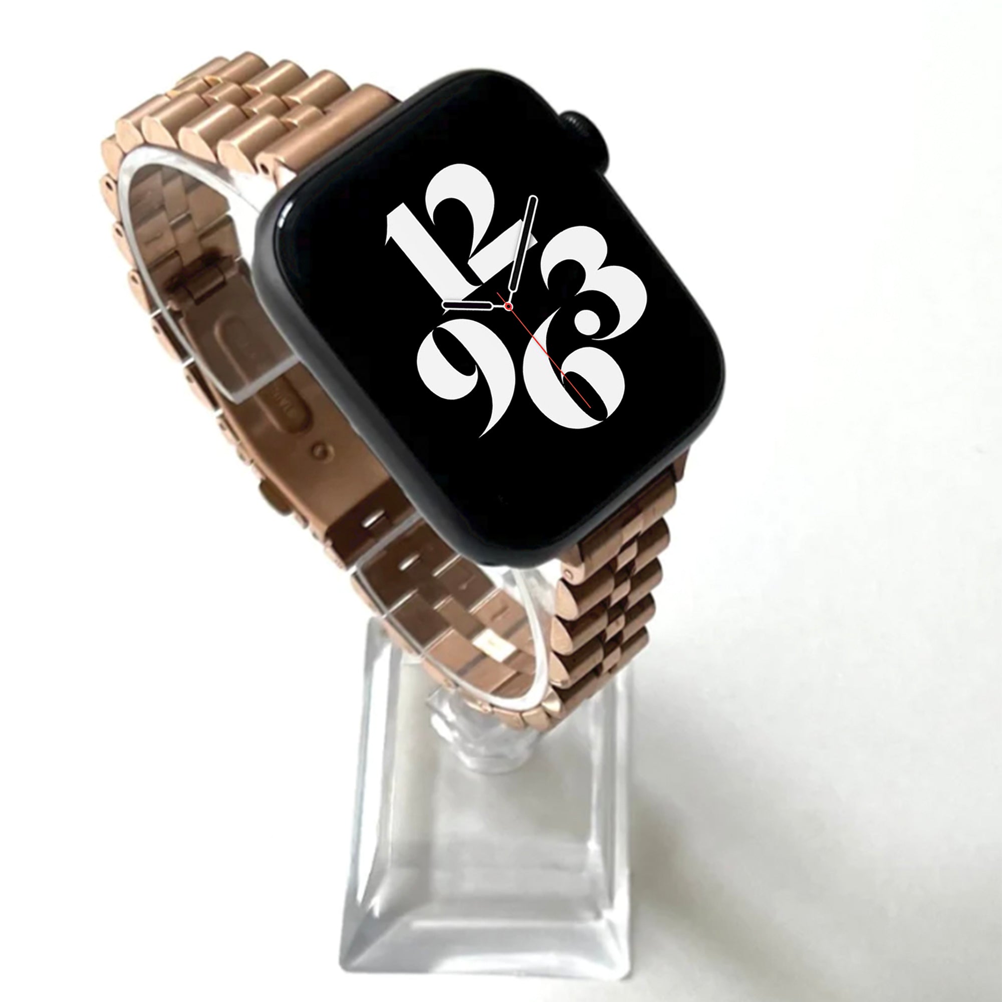 Apple Watch Stahl-Jubiläumsarmband schlank – Rosé