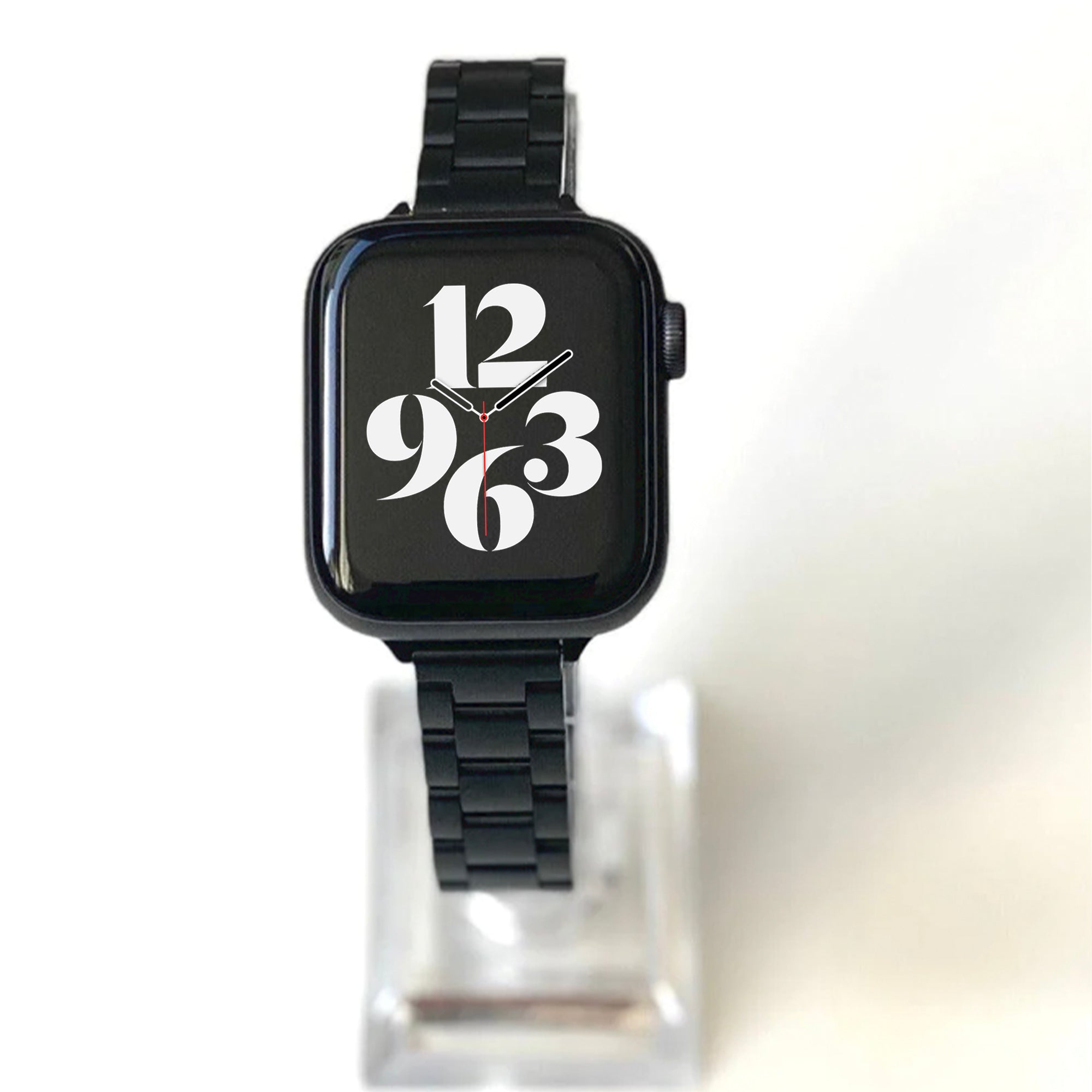 Apple Watch Stahlgliederarmband schlank – Schwarz