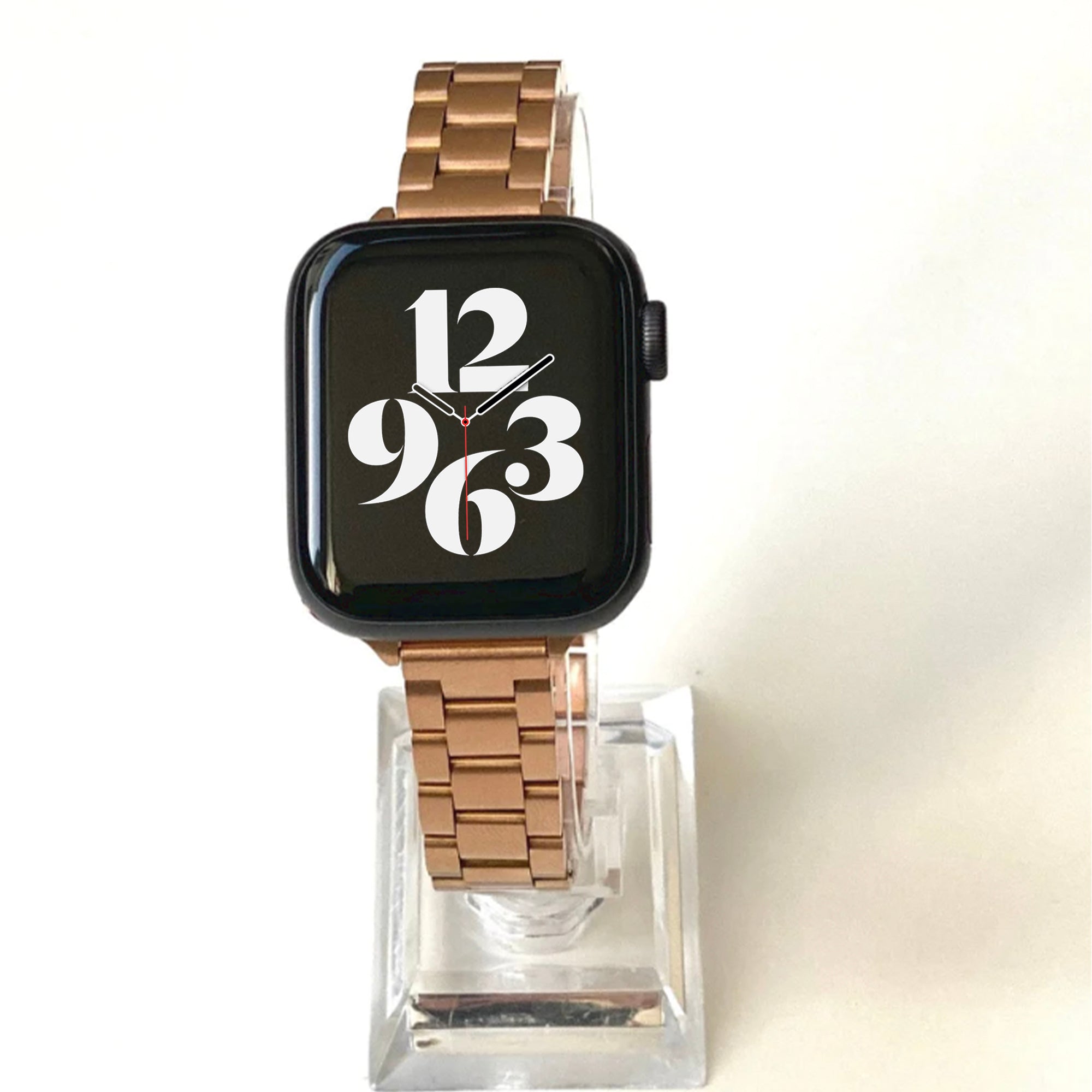 Apple Watch Stahlgliederarmband schlank – Rosé
