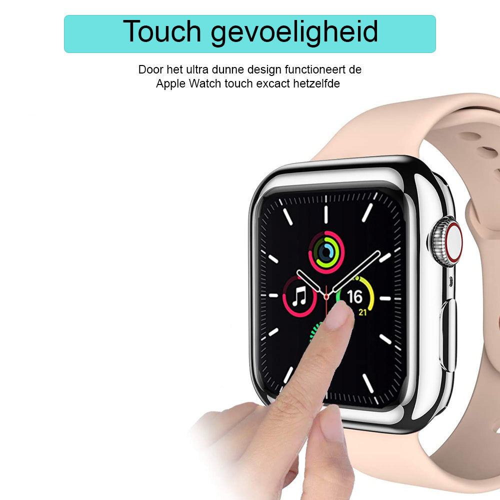 Apple Watch siliconen hoesje - zilver