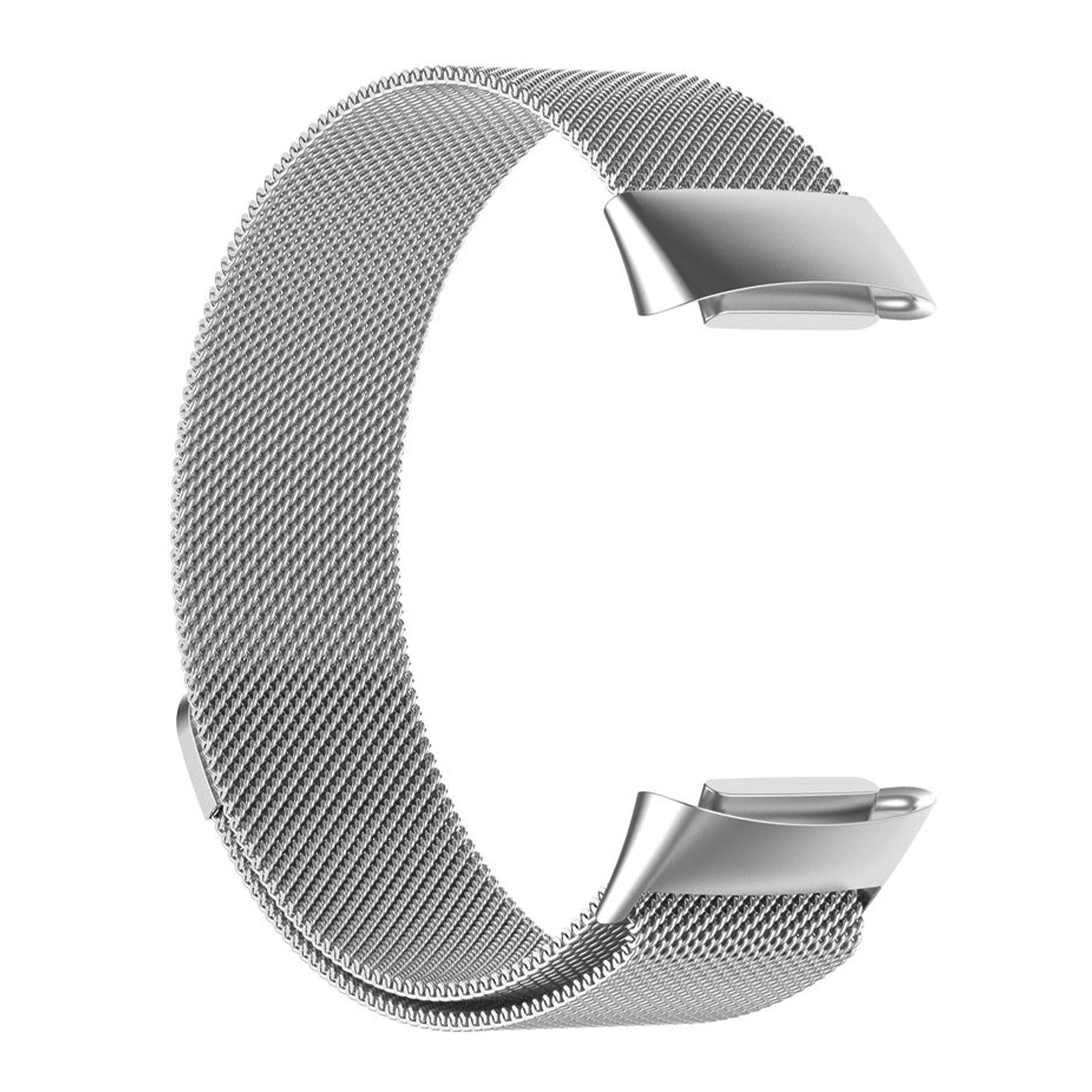 Fitbit charge 5/6 milanese band - zilver