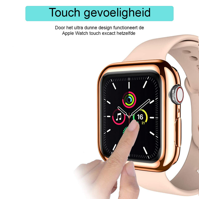 Apple Watch siliconen hoesje - goud