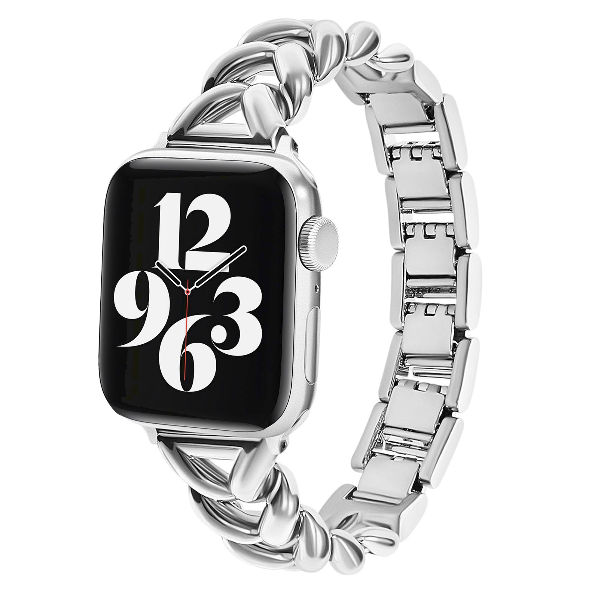 Apple Watch V bandje zilver