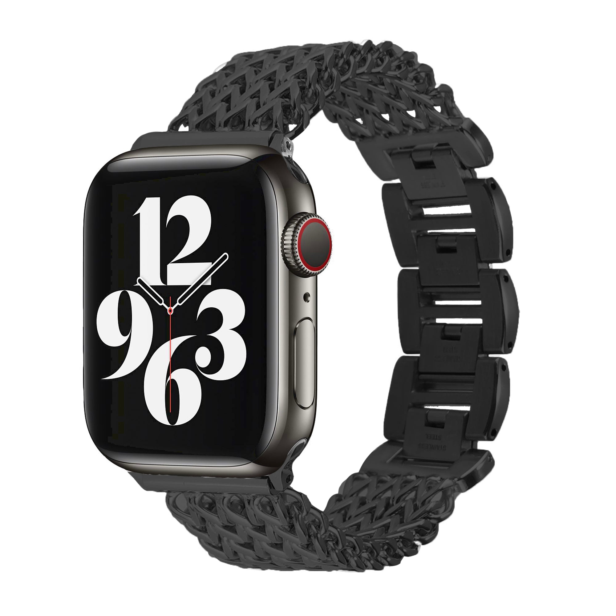 Apple Watch visgraat bandje - zwart