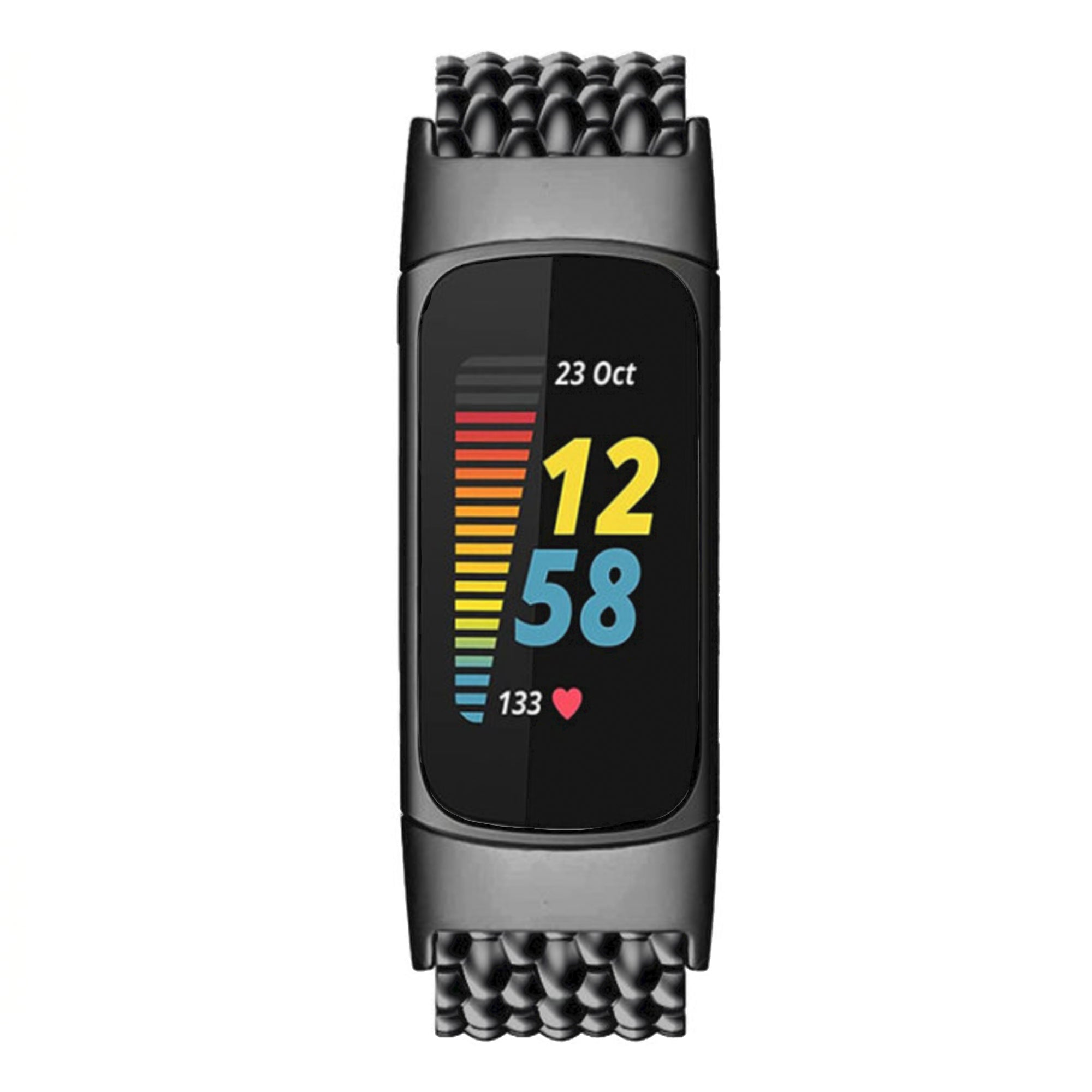 Fitbit Charge 5/6 Drachenarmband – Schwarz