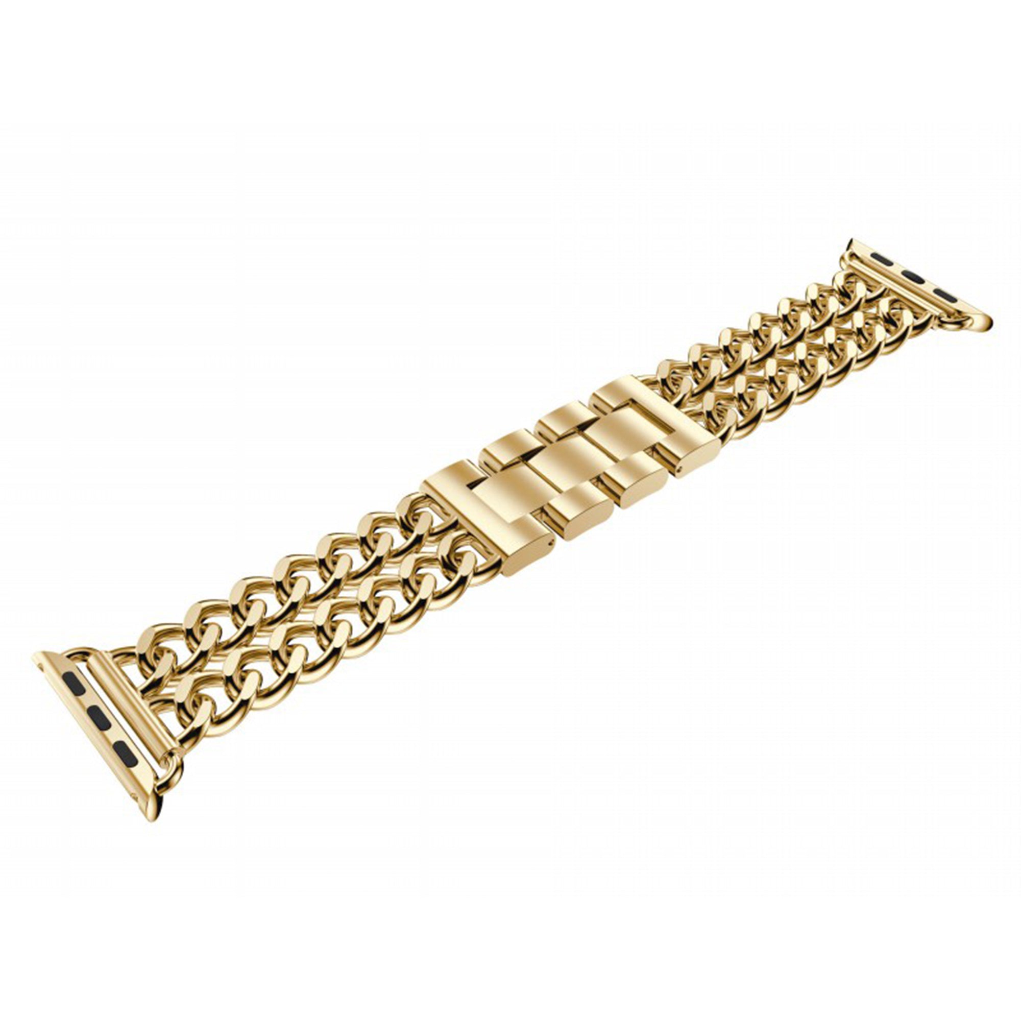 Apple Watch dubbel ketting schakel bandje - goud