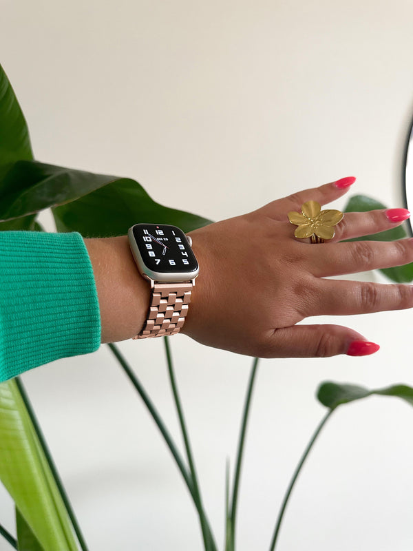 Apple Watch cube band - rose