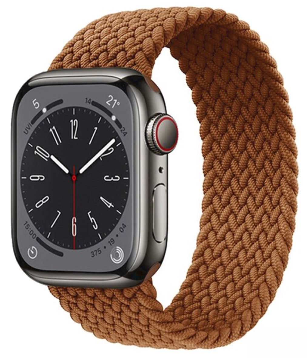 Geflochtenes Soloarmband für die Apple Watch – braun