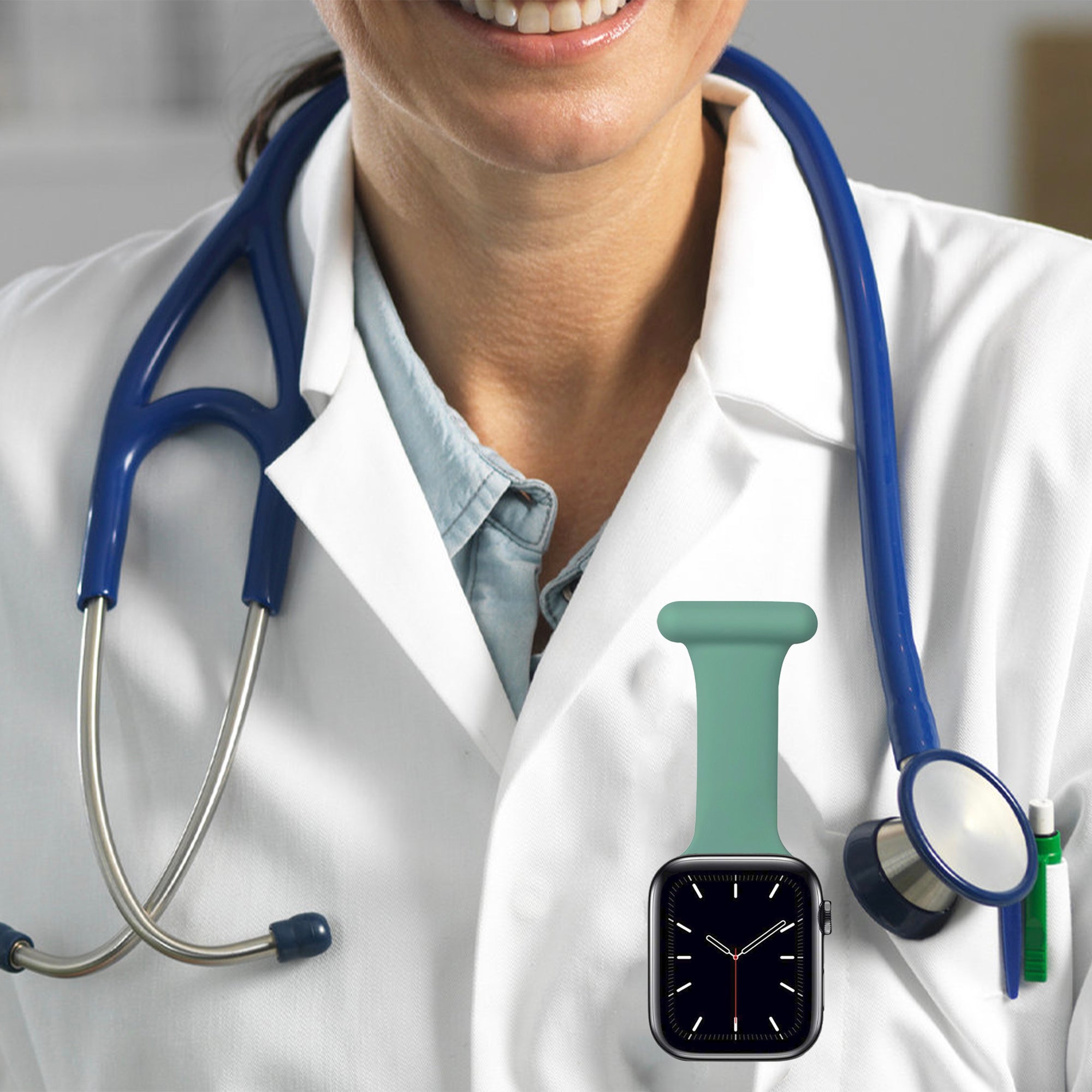 Apple Watch nurse band - green