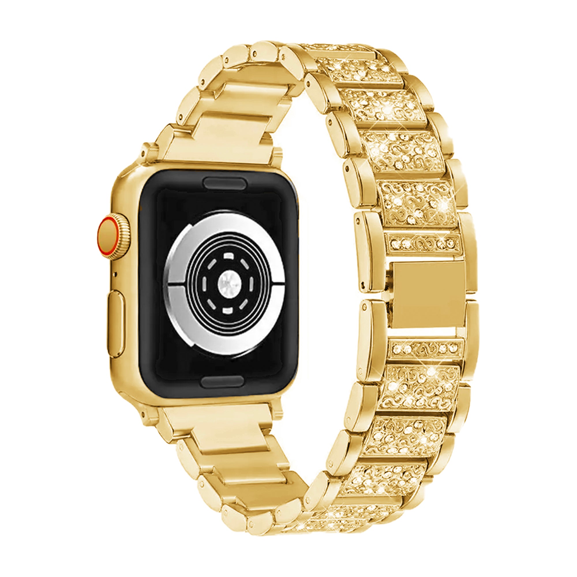 Apple Watch diamond schakel band - goud