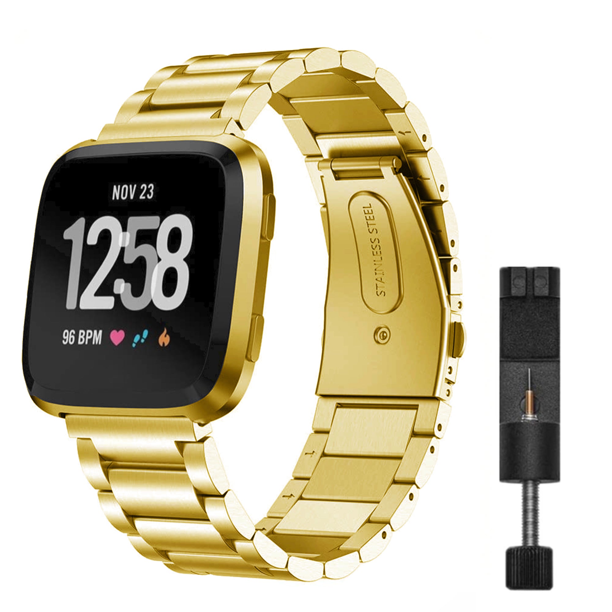 Fitbit Versa / Versa 2-Gliederarmband – Gold