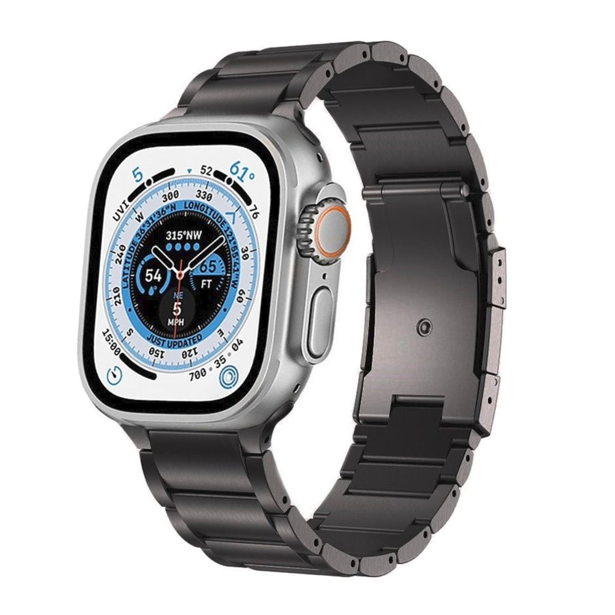 Apple Watch Ultra Titan-Gliederarmband – Grau