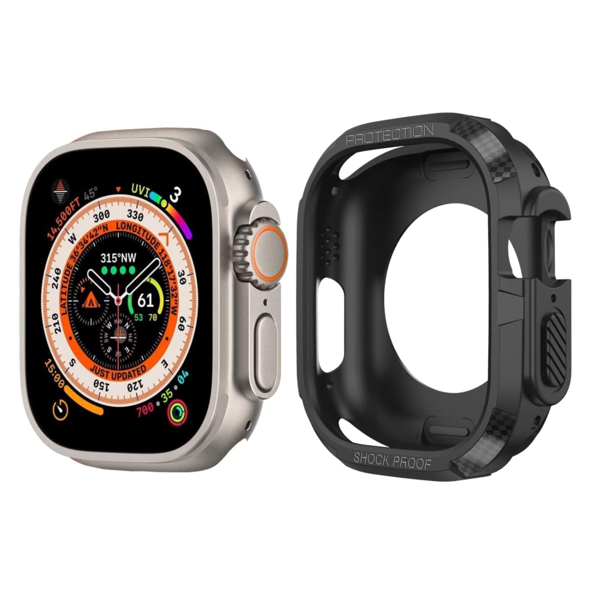 Apple Watch Ultra 49mm rugged case - black