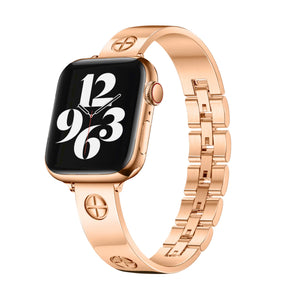 Von der Apple Watch inspiriertes Plus-Armband – Gold