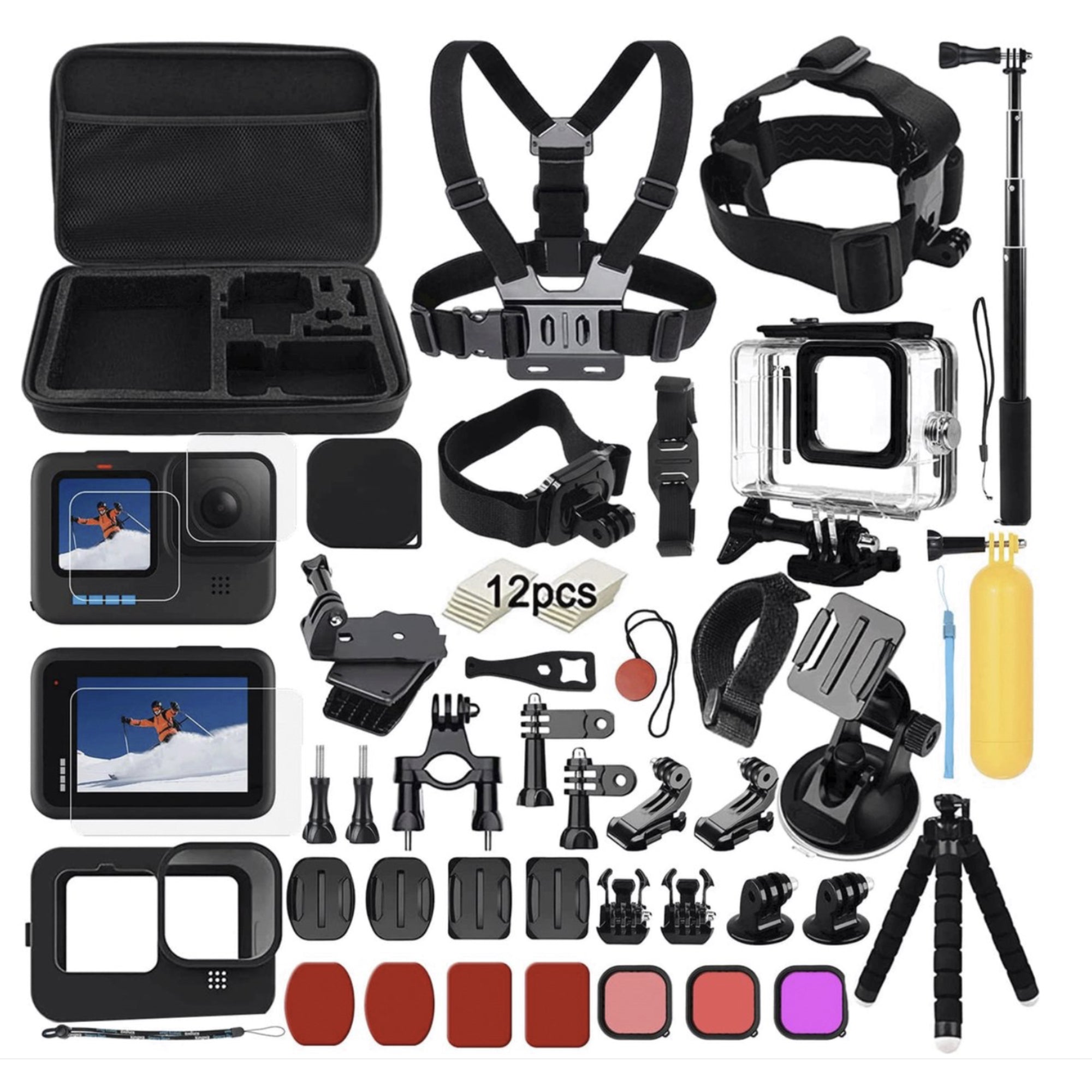 Gopro Accessoireset Geschikt voor GoPro Hero 12/11/10/9