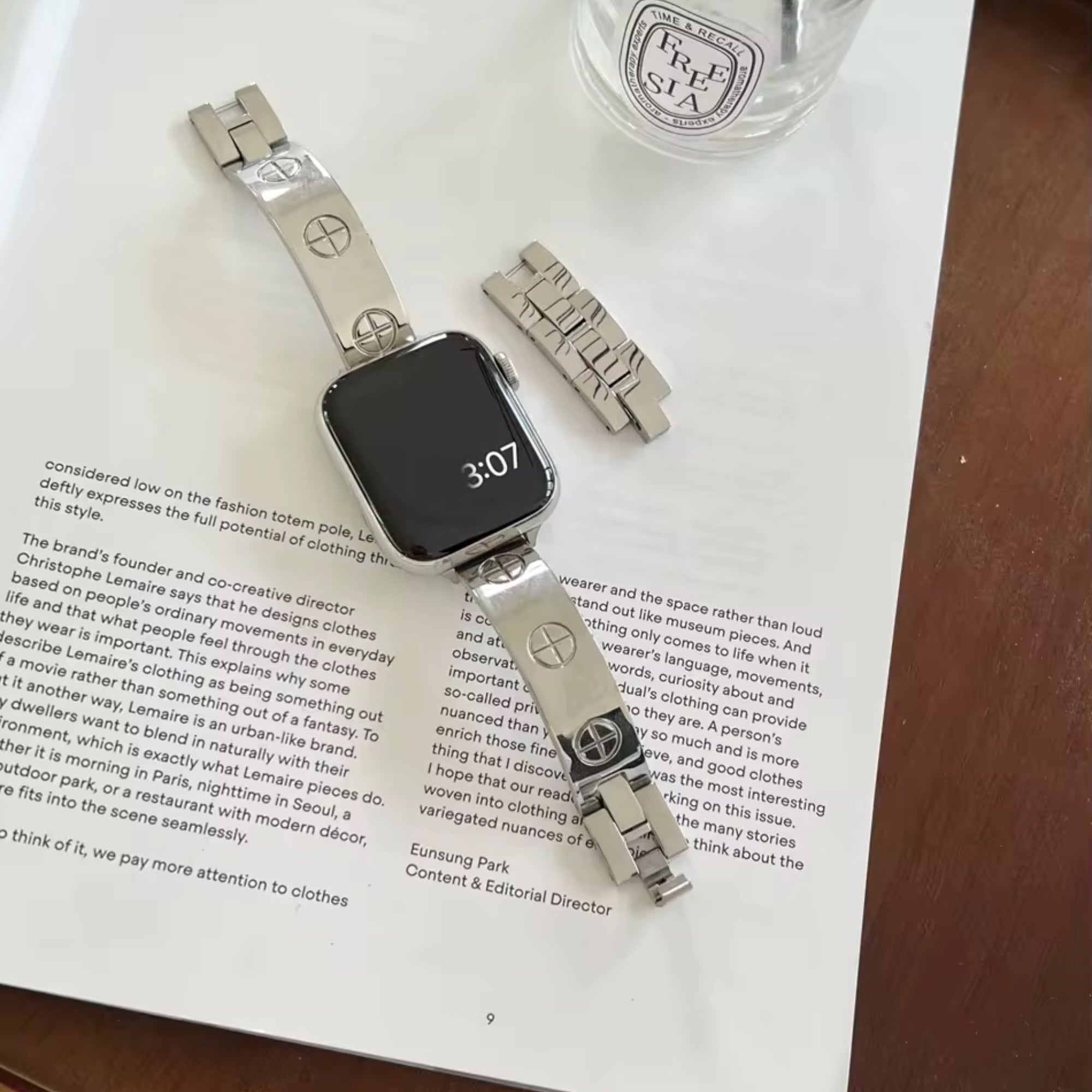 Apple Watch inspired plus bandje - zilver