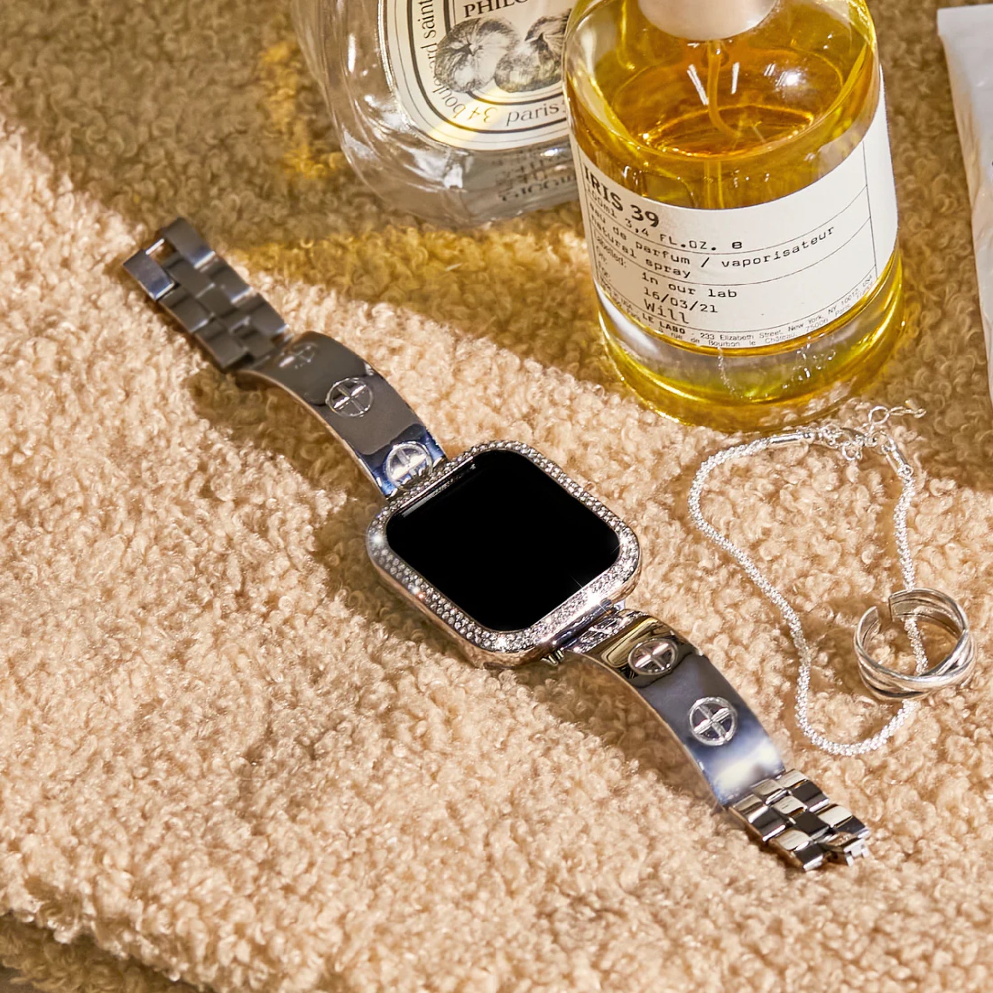 Apple Watch inspired plus bandje - zilver