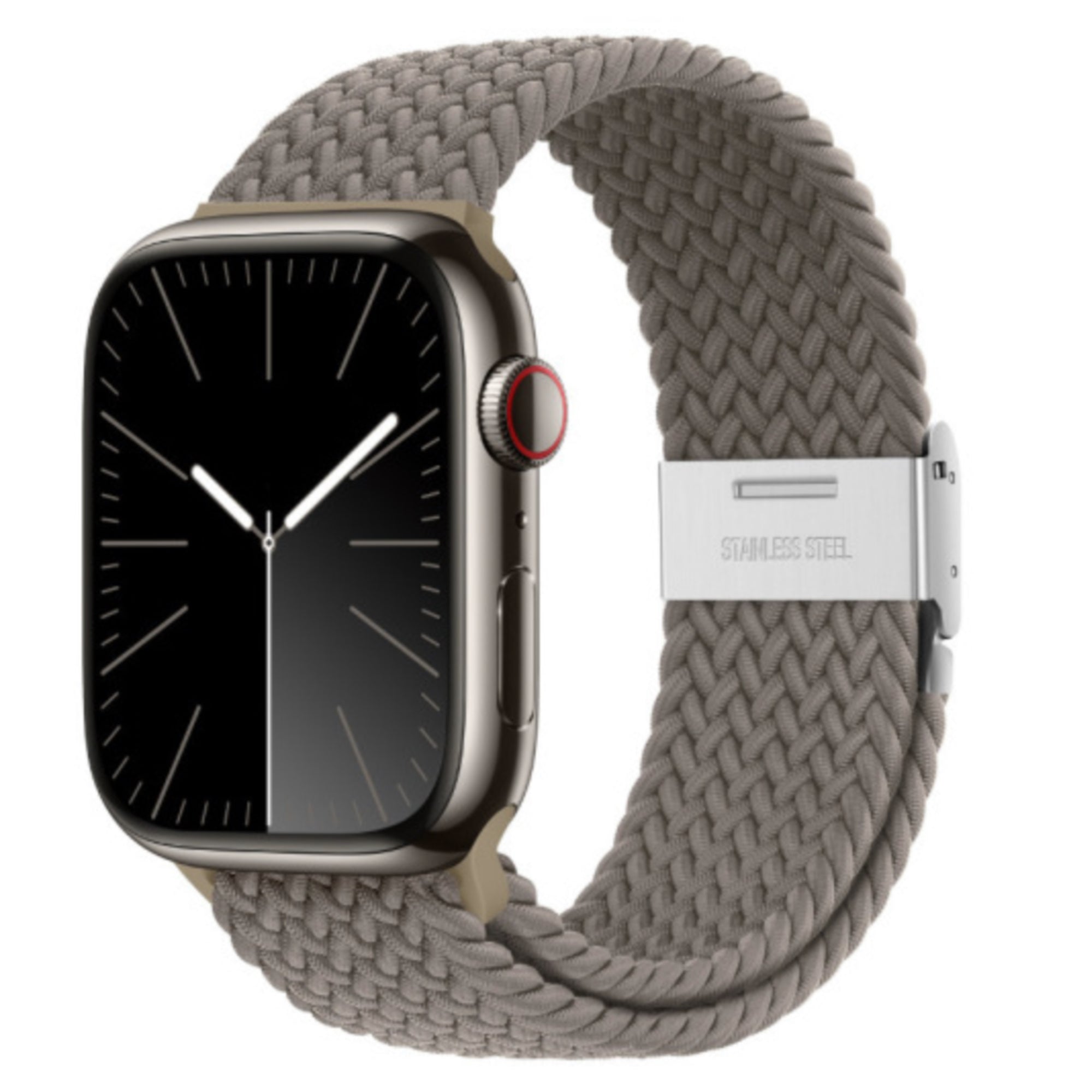 Apple Watch gevlochten loop verstelbaar - clay