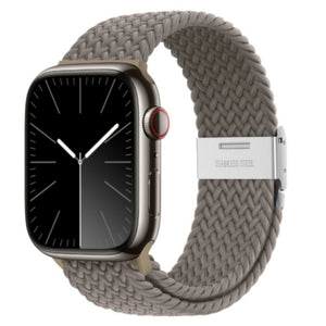 Apple Watch gevlochten loop verstelbaar - zwart