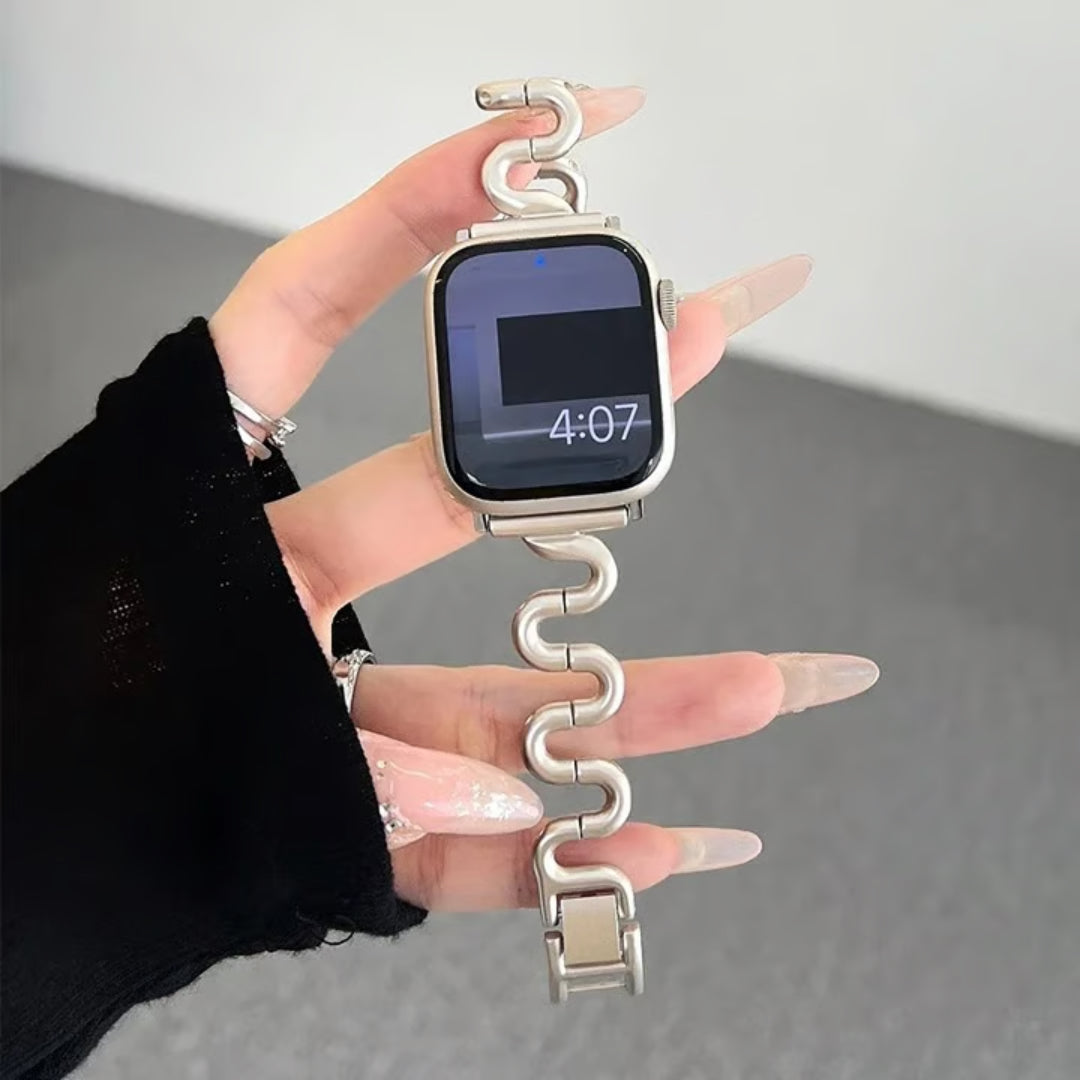 Apple Watch inspired snake bandje - starlight