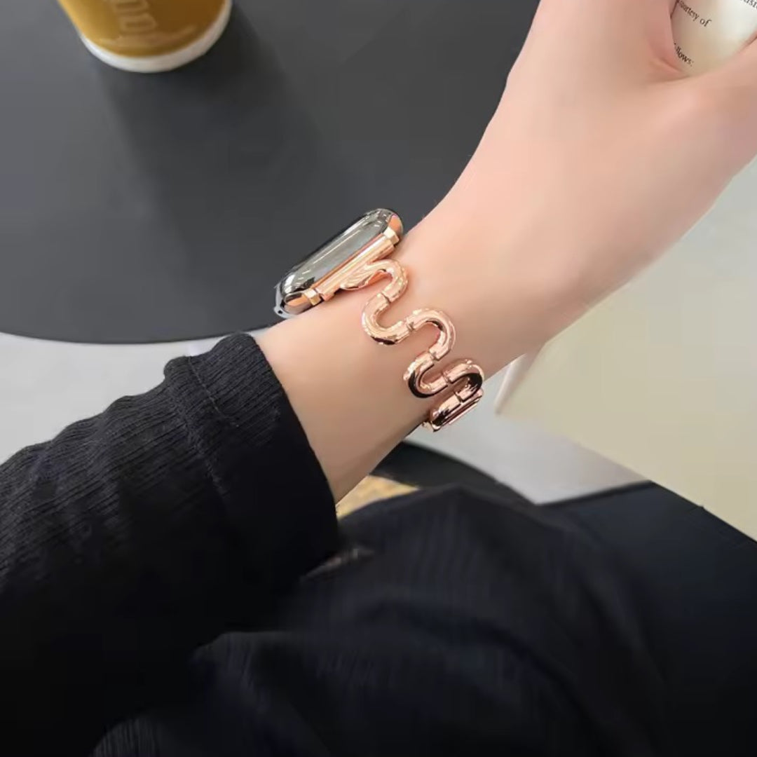 Apple Watch inspired snake bandje - rosé