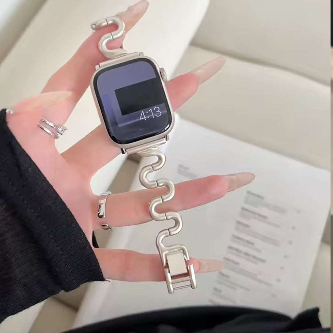Apple Watch inspired snake bandje - starlight