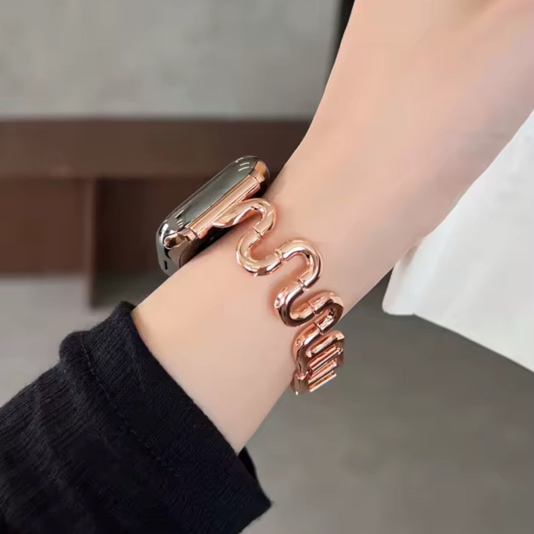 Apple Watch inspired snake bandje - rosé