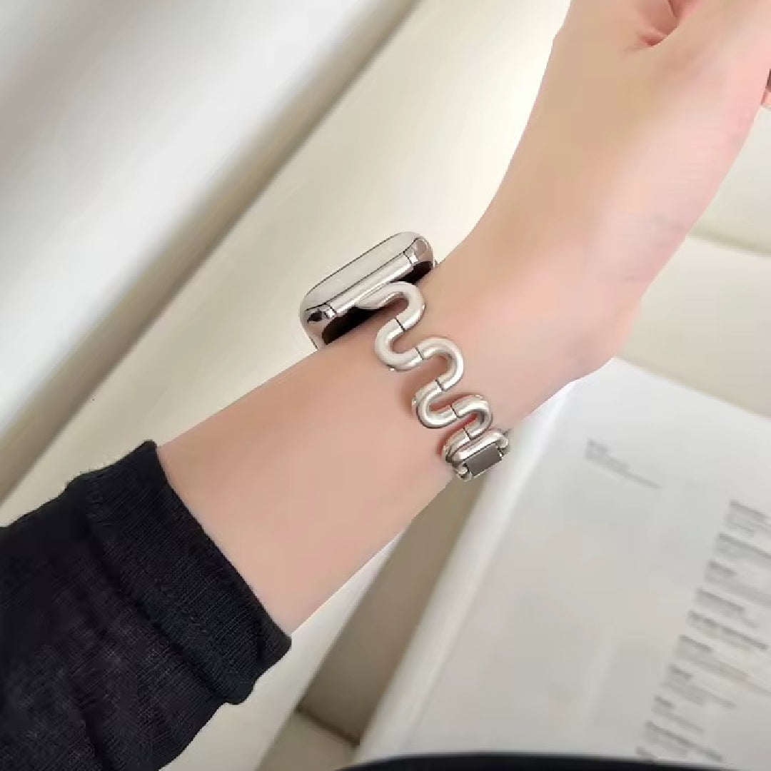 Apple Watch inspired snake bandje - starlight