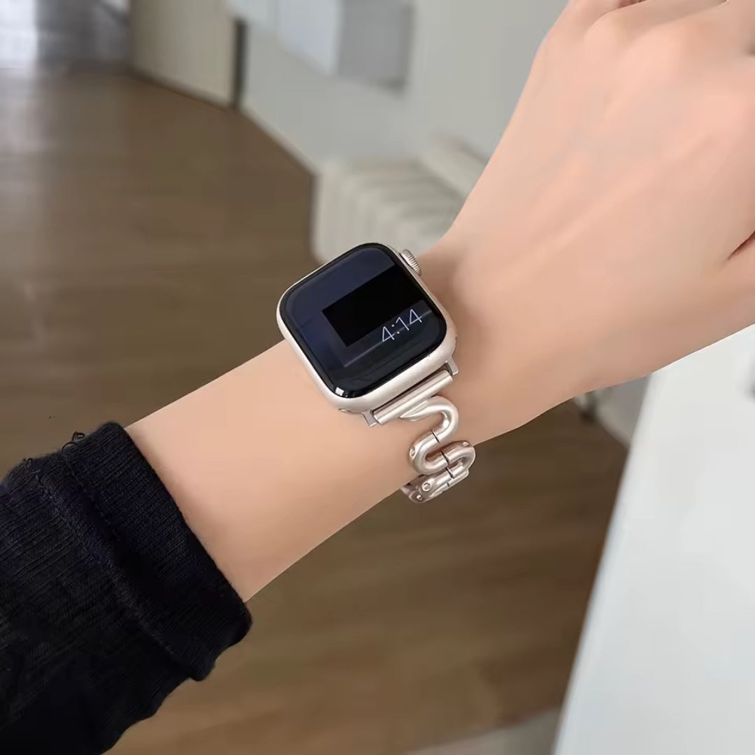 Apple Watch inspired snake bandje - starlight