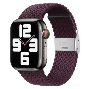 Apple Watch gevlochten loop verstelbaar - zwart