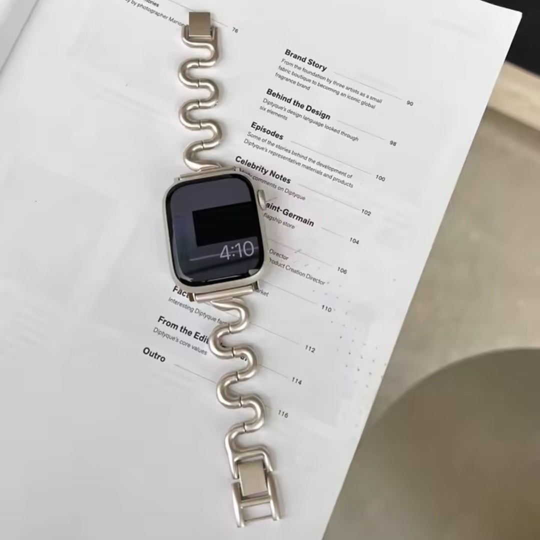 Apple Watch inspired snake bandje - starlight