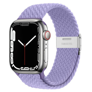Apple Watch gevlochten loop verstelbaar - zwart