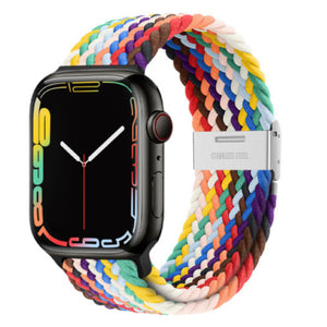 Apple Watch gevlochten loop verstelbaar - zwart