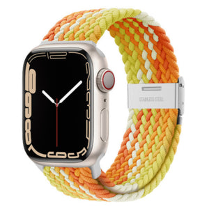 Apple Watch gevlochten loop verstelbaar - zwart
