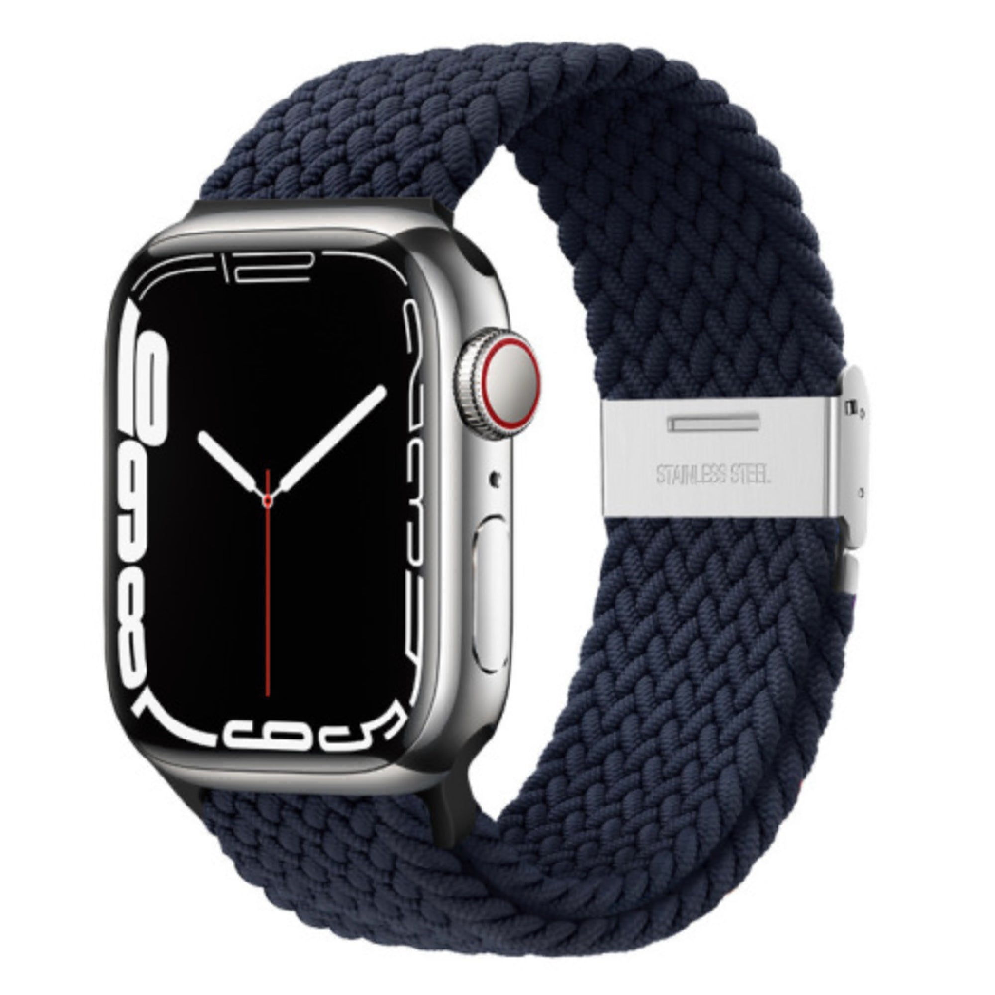 Apple Watch gevlochten loop verstelbaar - midnight blue