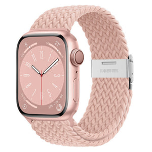 Apple Watch gevlochten loop verstelbaar - zwart