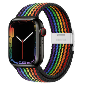 Apple Watch gevlochten loop verstelbaar - zwart