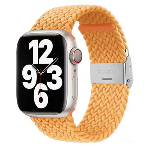Apple Watch gevlochten loop verstelbaar - zwart