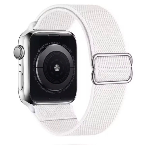 Apple Watch nylon strap adjustable - white