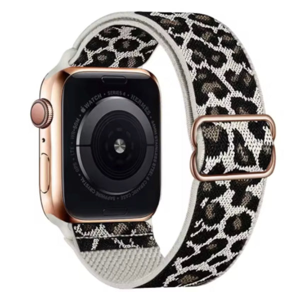 Apple Watch nylon strap adjustable - panther white