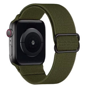 Apple Watch nylon strap adjustable - white
