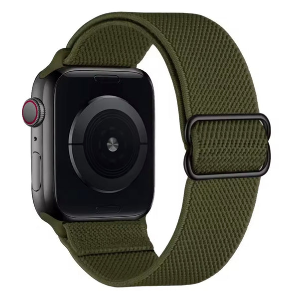 Apple Watch nylon strap adjustable - army green