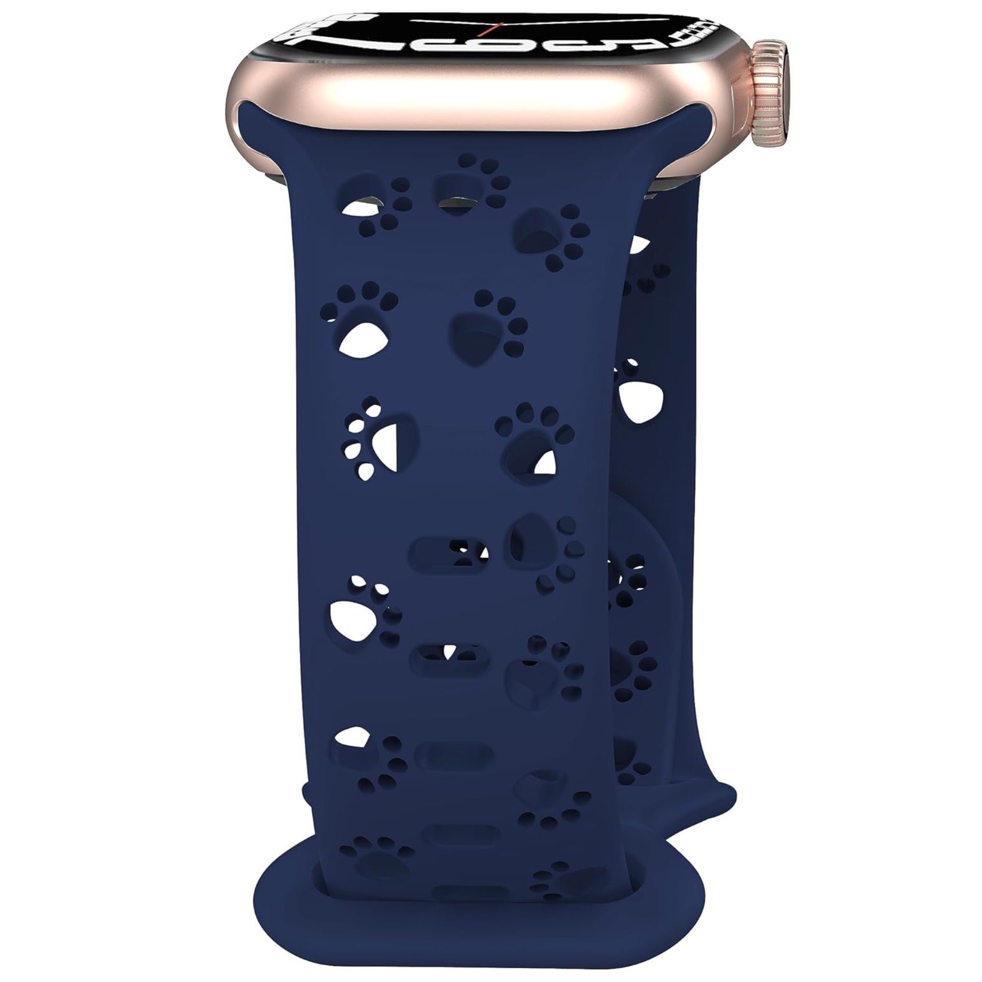 Apple Watch silicone dog paw strap - dark blue