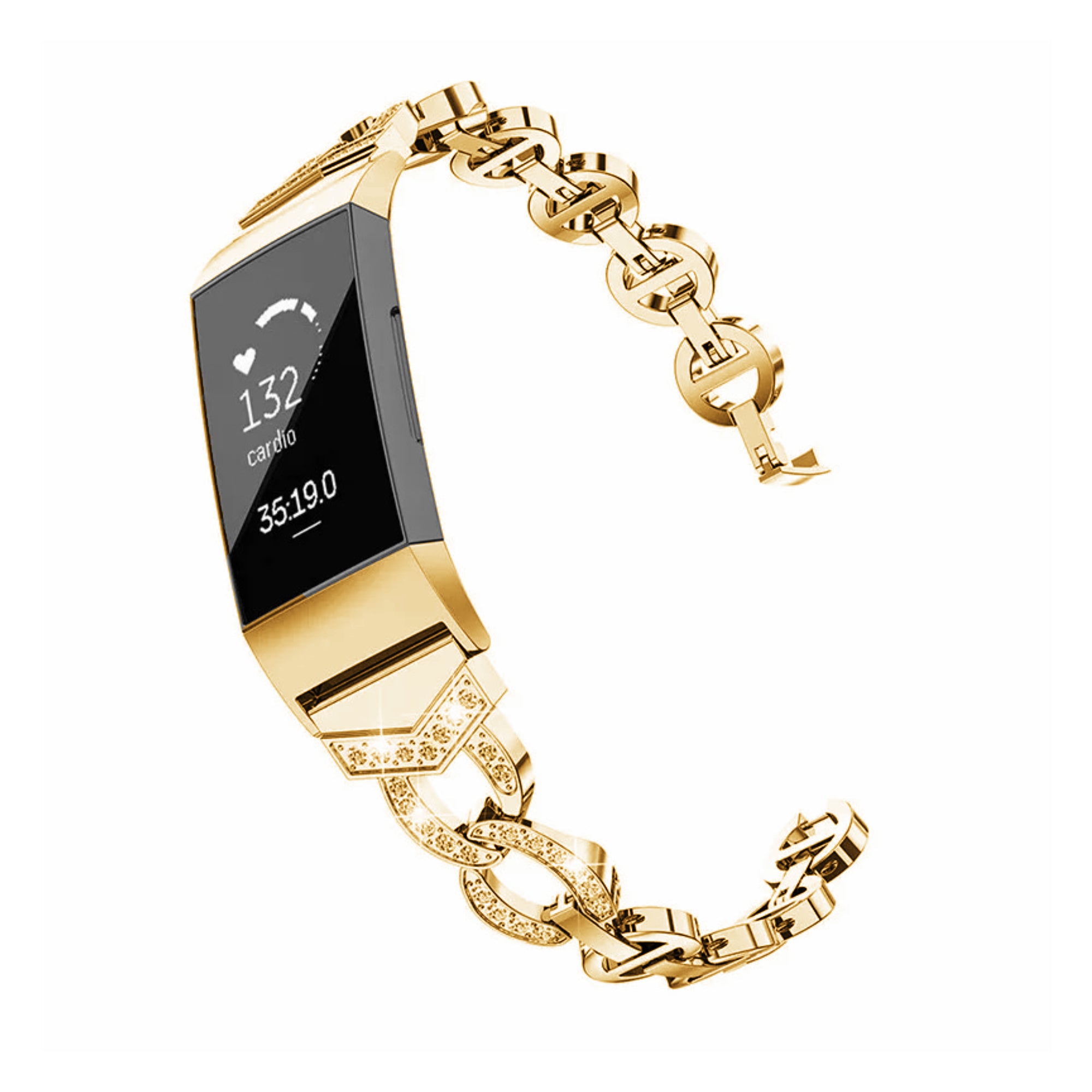 Diamantarmband für Fitbit Charge 5/6 – Gold